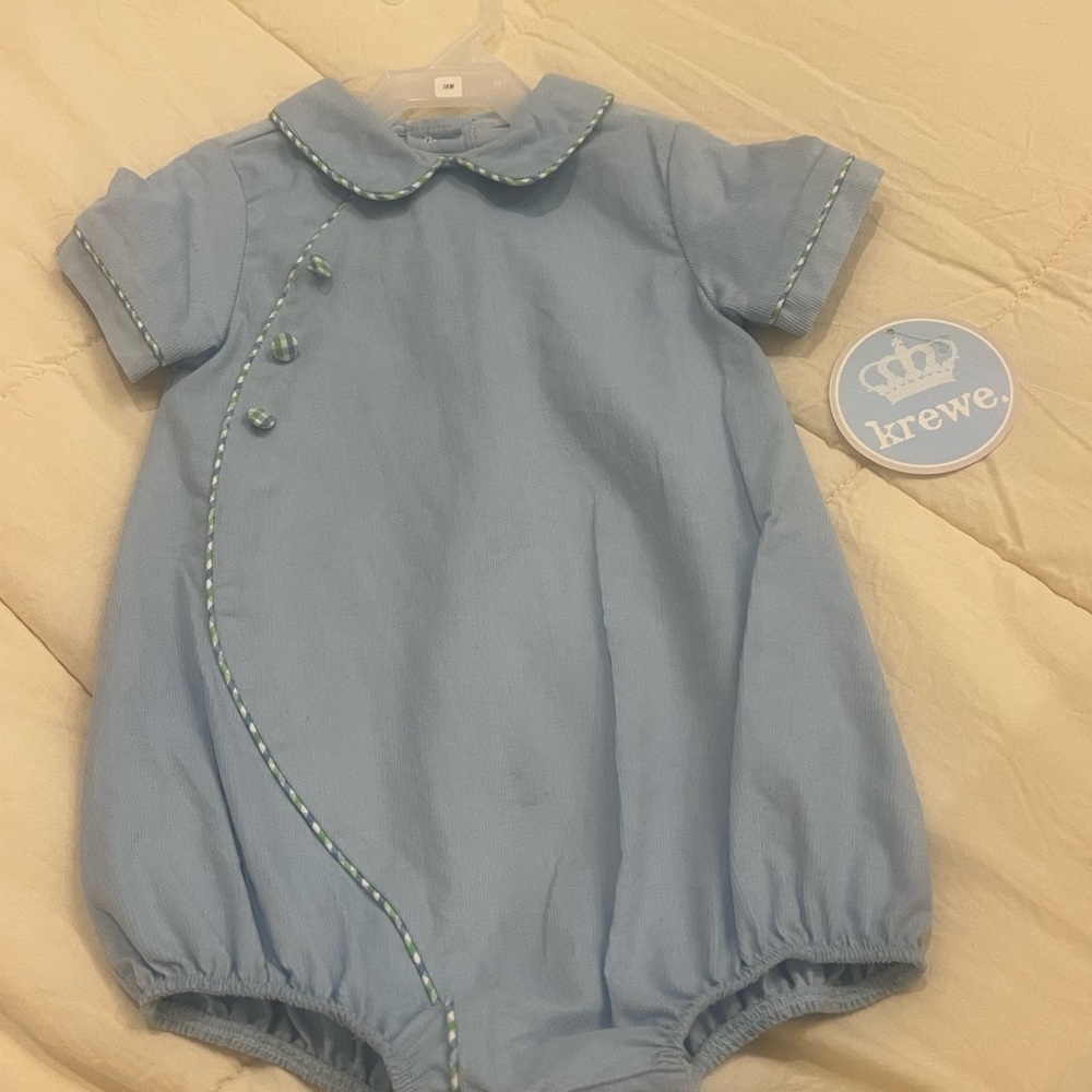 KREWE Light Blue Baby Romper